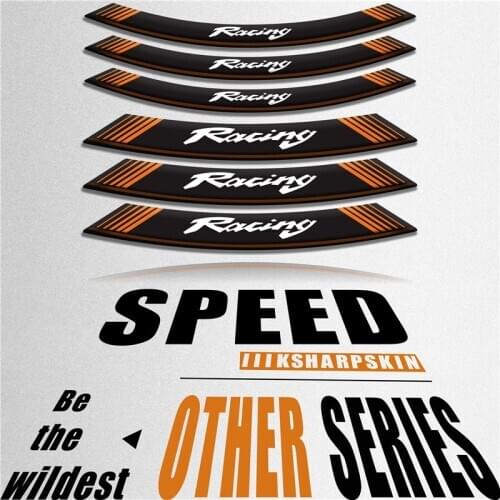New Motorcycle Wheel decorative sticker tire inner edge decals 17 for Yamaha Kawasaki Honda BMW SUZUKI Ducati KTM RACING