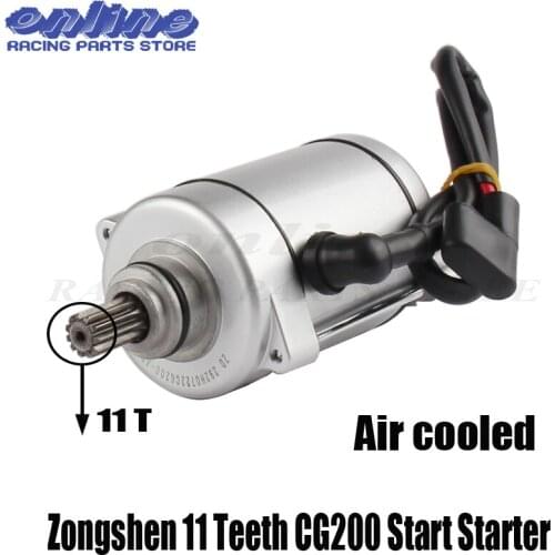 Brand new Zongshen 11 Teeth CG200 Start Starter Motor 125cc/200cc/250cc Air Cooled Quad ATV Bike