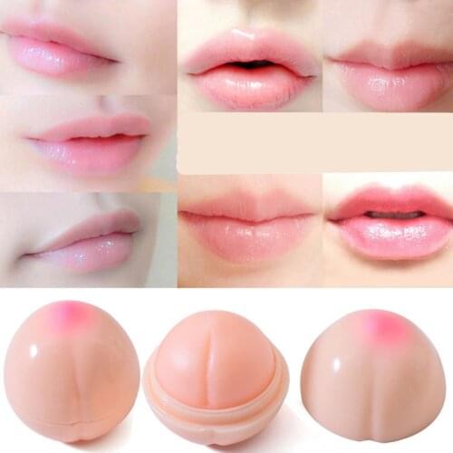 New Moisturizer Sweet Cute Peach Shape Nutritious Makeup Lipbalm Long Lasting Lip Balm Lip stick Care Makeup Lips Color