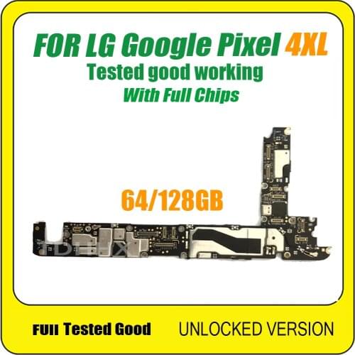 Original For LG Google Pixel 4 Pixel 4 XL 4XL Motherboard, 100% Unlocked For LG Google Pixel 4 XL Pixel 4 Logic Board Mainboard