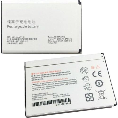 Original AB2100AWMC battery 2100mAh 3.7v 7.8WH for PHILIPS Xenium X622 W632 W336 V726 CTX622 CTW632 CTW336 Cellphone batteries