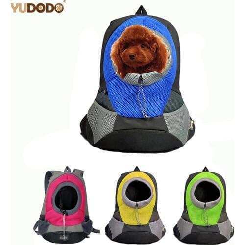 Pet Carrier Dog Outdoor Double Shoulder Travel Bag Portable Mesh Canvas Front Chest Backpack Bag For Puppy Dog Kitten Cat