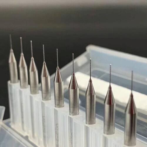 Meltblown mold cutter 100pcs 2 Flutes solid carbide drill for Meltblown mold processing