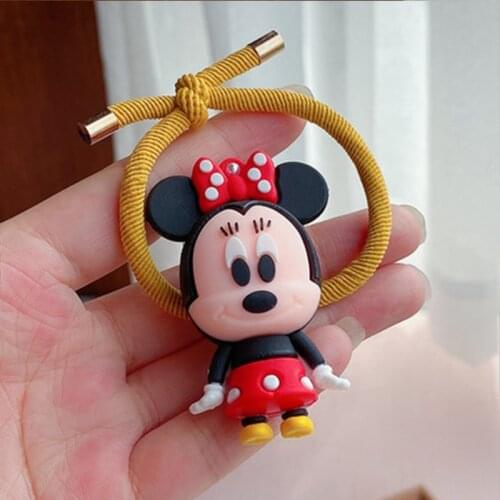 1pc/Set Girls Minnie mouse Party Nylon Elastic Hair Bands Children Ponytail Holder Scrunchie Headband Kids Hair Accessories
