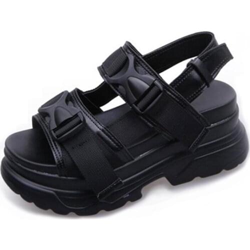 Gladiator Sandals Women 2021 Fashion Women Shoes High Heel Summer Sandals Female Platform Heels Wedges Designer Shoes Woman New