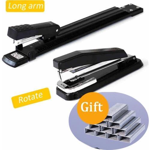 Long/Rotate Arm Stapler metal Special A3/A4 Sewing Machine Staple Lengthening Stapler Paper Stapling Office Stapler Bookbinding