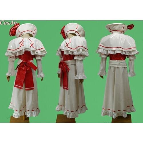 Touhou Project Remilia Scarlet Cosplay Costume Red White Assorted Colors Patent Leather Uniform Role Play Clothing Custom-Make