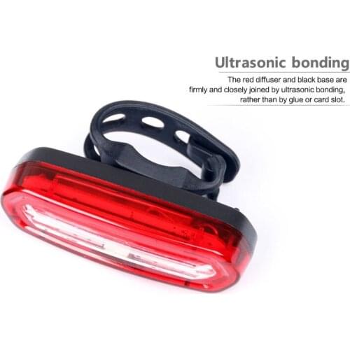 100 LM Rechargeable LED USB Mountain Bike Tail Light Taillight MTB Safety Warning Bike Rear Light Bike Lamp Bike Tools