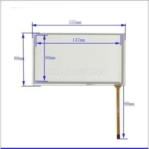 ZhiYuSun NEW 6.2 Inch Touch Screen 155*88 for industry applications 155mm*88mm for GPS GLASS