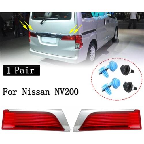 1Pair For Nissan NV200 Car Left&Right Rear Reflector Brake Light TailLight Cap Rear Lights Cover Car Exterior Accessories