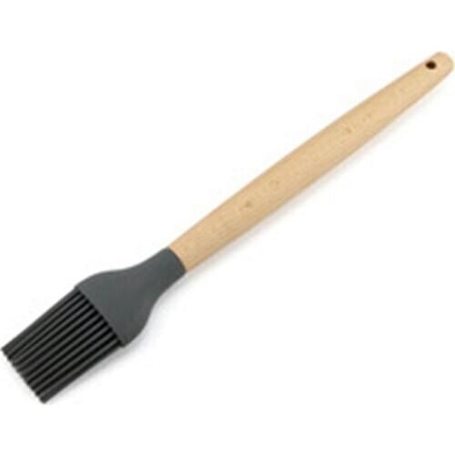 1pc Wooden Handle Cooking Pastry Brush Baking BBQ Basting Brush Baking Oil Brush Clear Handle Heat Resistant Kitchen Tools HOT