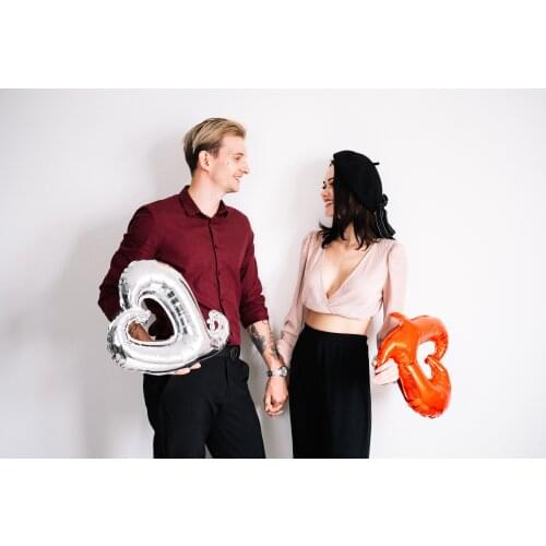 10PCS new love wedding decoration balloon red hollow aluminum film ball birthday party wedding family decoration balloon gift