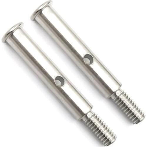 2Pcs Metal Front Axle Shaft TRA3637 for 1/10 Slash 2WD Stampede 2WD Rustler VXL XL-5 Upgrade Parts Accessories