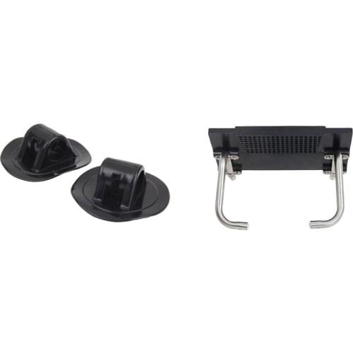 2 Pcs Canoe Kayak Engine Mount Motor Stand Holder Kit & 1x Motor Mount Rack Bracket for Inflatable Air Boat Kayak