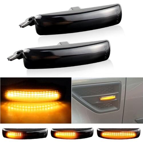 2Pcs LED Turn Signal Dynamic Side Marker Lamps Repeater Indicator Light For Land Rover Discovery 3 4 Rover Sport L320 Freeland 2