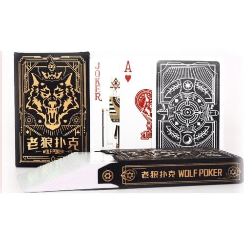 54pcs/set Paper Werewolves Poker Card Deck Family Party Board Game Playing Cards Beautiful Present Collection Pokers