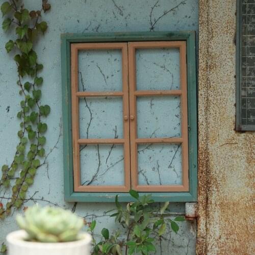 Wooden window frame wall hanging wall decoration window home background photography props wedding party home photo decoration