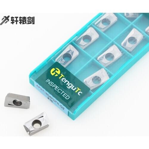 10pcs APGT1604 G2 MA3 MA K10 APKT1135 Carbide Machine Inserts End Mills Aluminum and Copper Tools