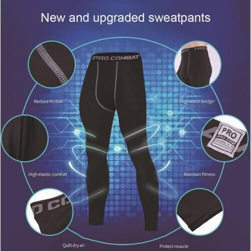 Men Compression Pants Gym Fitness Sports Running Quick Dry Leggings Tights Pants Yoga man Workout Pants