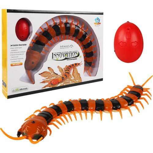 Robotic Insect Trick Electronic Pet Prank Toys RC Simulation Centipede Remote Control Smart Animal Model Child Adult Gift