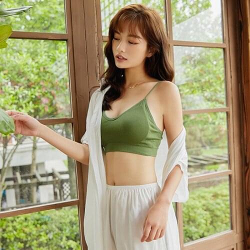 New Invisible Underwear Wild Color Sexy No Steel Ring Beauty Back U-type Student Basic Thread Bottoming Lingerie Bra Tube Top