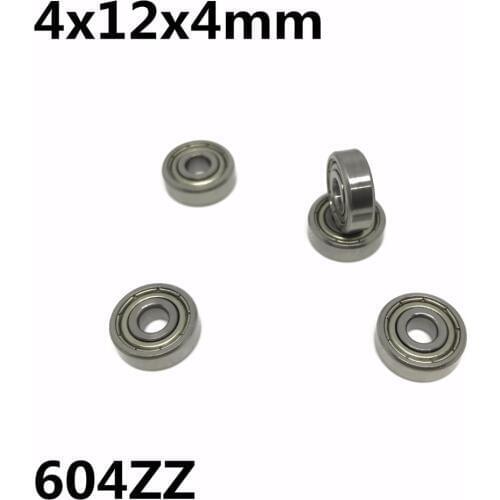 10Pcs 604ZZ R-1240ZZ 4x12x4 mm Deep groove ball bearing Miniature bearing High quality Advanced 604Z