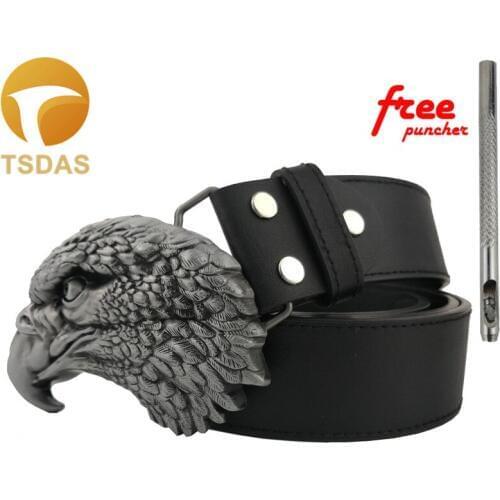 3D Eagle Belt Buckle For Mens Jeans Suitable For 4cm Width Belt Mens Silver Belt Buckles Drop Shipping