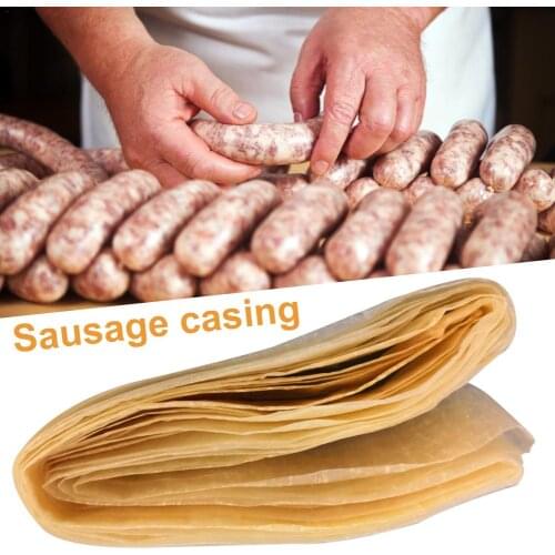 Edible 50mm Sausage Casing Home Use Pig Sausage Casing Hot Dog Casing Cooking Tools Meat Poultry Tools Roast Meat Sausage Skins