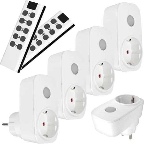 Universal EU Standard Socket Smart Home Power Outlet RF 433mhz Wireless Remote Control Smart Outlet Compatible Broadlink RM4 Pro
