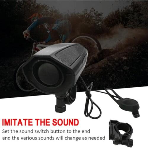 Cycling Bike Electric Horn 123db Waterproof Bicycle Handlebar Bell Warning Safety Riding Alarm Ring Bell Riding Devices