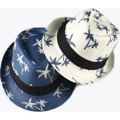 Spring And Summer Childrens Men And Women Baby Sunshade Outdoor British Style Leisure Top Cap Kids Vacation Panama Straw Hat