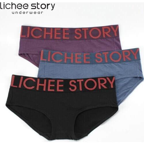 Women Cotton Underwear Fashion Letter Panties Womens Solid Color Sports Underpants Mid Waist Breathable Briefs Female Lingerie
