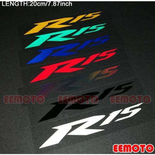 2X Motorcycle helmet Body Shell Tank Pad Motorbike Fairing Reflective Decals waterproof Stickers for YZF-R15 R15