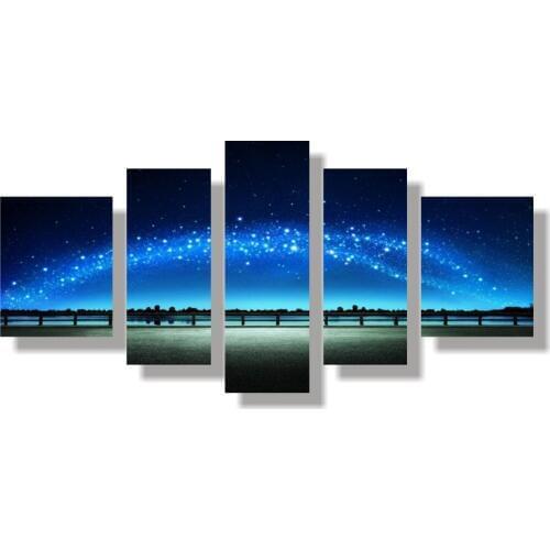 5 With Creative Photography Scenery Wall Painting Murals Sitting Room Hangs A Picture.The Starry Sky High Quality