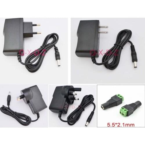 1pcs AC110-240V DC 4.5V 5V 6V 7.5V 9V 12V 500 mA 1A 0.5A or DC Converter LED light strip Universa adapter power supply