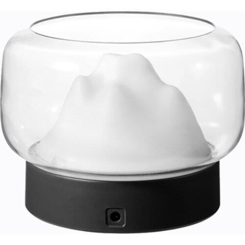 Aroma Diffuser 400ML Moutain View Essential Oil Aromatherapy Difusor With Warm And Color LED Lamp (US Plug)