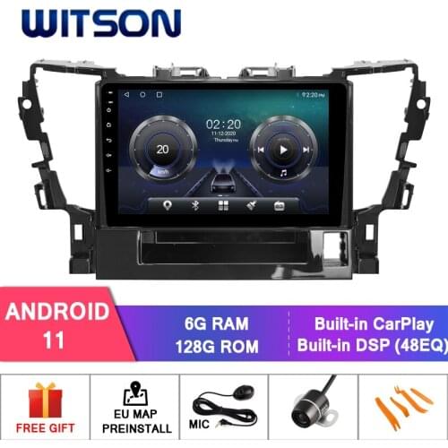 WITSON Android 10.0 CAR DVD SYSTEM for TOYOTA ALPHARD 2015 car dvd player link/DAB/OBD/TPMS/DVR/Wifi/3G/4G support