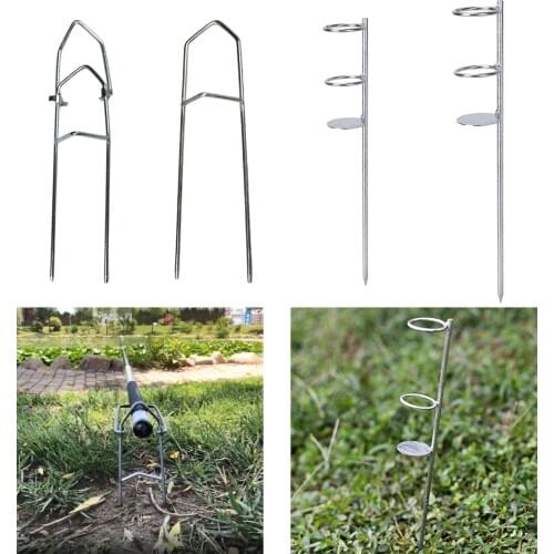 Fishing Rod Holder Rack Fishing Pole Ground Insert Support Stand Fishing Pole Holder Rod Rest Fishing Supplies