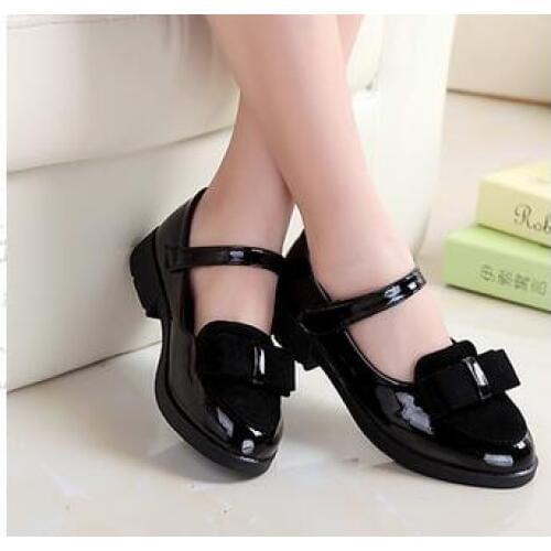 Children princess leather shoes PU 3 colors casual baby flower pink girls fashion brand shoes ninos free shipping