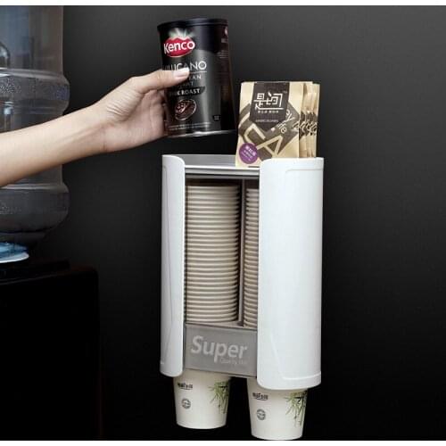 Disposable Cup Remover Water Dispenser Paper Cup Storage Convenient Cup Holder Office Wall-mounted Automatic Cup Remover