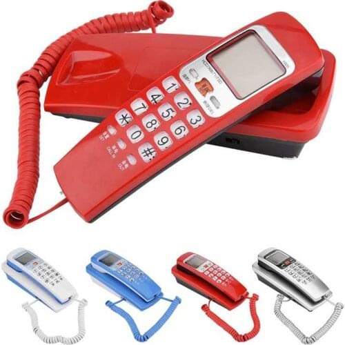 FSK/DTMF Caller ID Telephone Corded Phone Desk Put Landline Fashion Extension Telephone for Hom telefono fijo