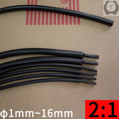 1mm~16mm Diameter 2:1 Flexible Shiny Heat Shrink Tube Soft Elastic Cable Sleeve Professional Audio Earphone Line Wire Wrap Cover