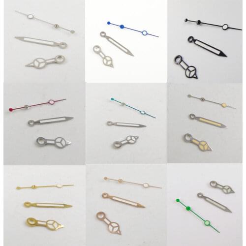 Gold Silver luminous watch hand blue red fit for DG 3804 ETA 2824 MIYOTA 8215 821A ST 1612 TY 2806 Automatic movement needle H52