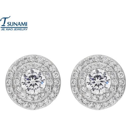 Famous brand AAA zircon crown Beautiful zircon earrings for a woman/girls wedding/party ER-141