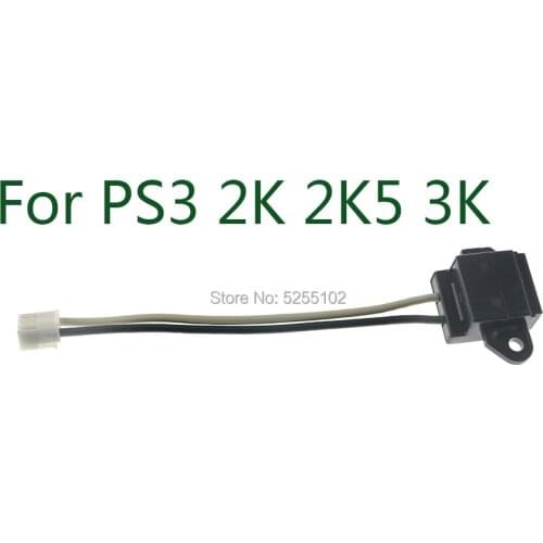 2pcs Original used Replacement AC Power Cord connector Cable adapter for ps3 slim 2k 3k 2000 2500 3000 120G 160G 320G