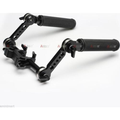 Adjustable ARRI Type Rosette Handle Grip Set fr 15mm Rod System DSLR Rig Film Video Mirrorless 4K Camera Armor Cage DIY Part