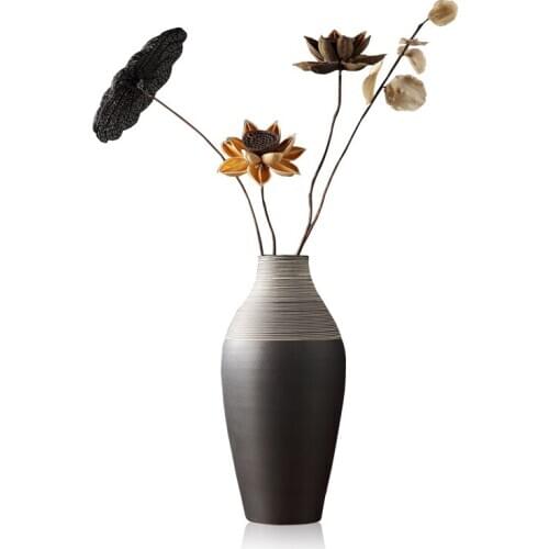 Creative ceramic vase Living room TV cabinet wine cabinet furnishings home decorations ornaments porch soft art ceramic vase