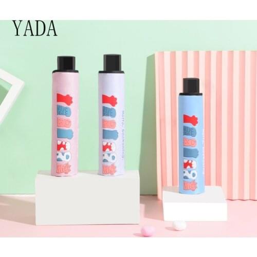 YADA Creative Cartoon Cat claw Umbrellas Folding Rainy Cat Umbrella For Women Girls Boys UV Lovely Animal Umbrella Gift YD200072