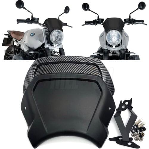 Motorcycle Cafe WindScreen Windshield Wind Deflector For BMW R NINE T RNINET R9T 2014-2020 R NineT 2018 2019 2020 r ninet r9t