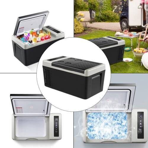 18L Portable Mini Car Refrigerator Cosmetics Beauty Makeup Fridge Electric Cooler Freezer Low Noise for Camping
